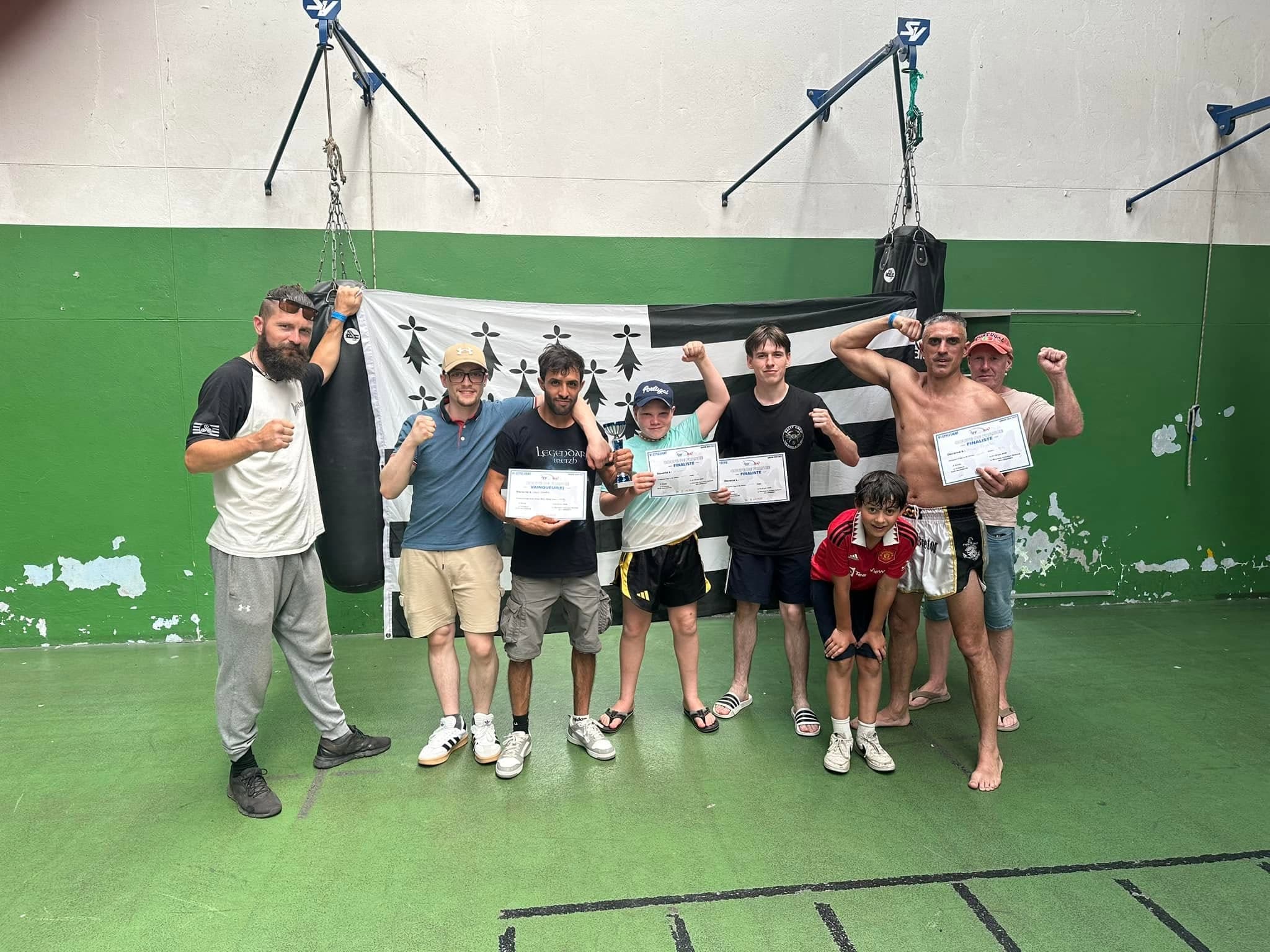 Les combattants du Breizh Combat à la Coupe de France de Kick-Boxing K1 Style